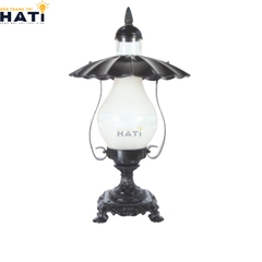 Đèn trụ cổng cao Tiara màu đen