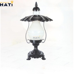 Đèn trụ cổng cao Tiara màu đen