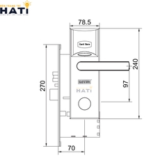 Khóa thông minh khách sạn Giovani GSL-26C70