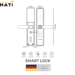 Khóa vân tay Bosch ID30 màu xám