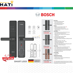 Khóa vân tay Bosch ID30 màu xám