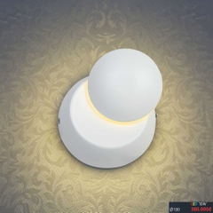 Đèn tường led hình tròn xoay 360 độ