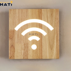 Đèn tường gỗ Wifi