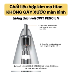 Combo bút CWT CHILL WITH TATTY PENCIL V 2025 và ngòi kim loại X5 Pro