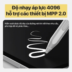 Bút cảm ứng C W T CHILL WITH TATTY PENCIL TPRO dùng cho laptop cảm ứng,surface có chống tì đè,cảm ứng nét nghiêng,nhạy