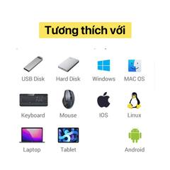 Hub chuyển trong suốt 8in1