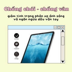 CHILL WITH TATTY Paperlike NANO cho Ipad chống vân tay nhám và mỏng cho cảm giác vẽ như trên giấy