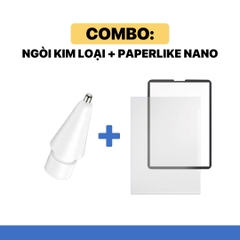 [COMBO SIÊU TIẾT KIỆM] Combo Ngòi kim loại X5+Paperlike Nano/Nhám dán CWT