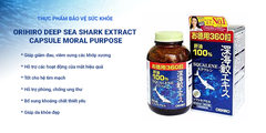 Thực phẩm bảo vệ sức khỏe Orihiro Deep Sea Shark extract capsule moral purpose 360 viên