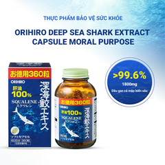 Thực phẩm bảo vệ sức khỏe Orihiro Deep Sea Shark extract capsule moral purpose 360 viên