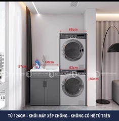 Tủ Máy Giặt/Sấy Xếp Chồng ETH-XC-138