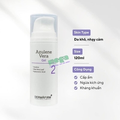 Tinh Chất Dermafirm Azulene Vera Gel 120 ml [Chính Hãng]