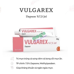 Gel  Trị Mụn Trứng Cá Vulgarex 75 Dapsone Jel 30g