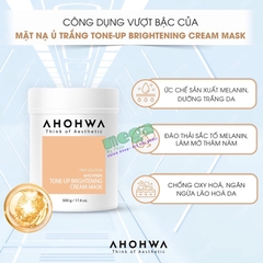 Mặt Nạ Ủ trắng Ahohwa Tone-up Brightening Cream Mask [Chính Hãng]