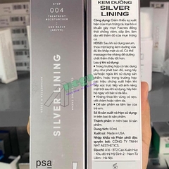 Kem Dưỡng Giảm Mụn Psa Skin Silver Lining 50ml [Chính Hãng]