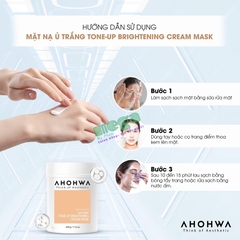 Mặt Nạ Ủ trắng Ahohwa Tone-up Brightening Cream Mask [Chính Hãng]