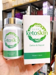 Viên uống Ketoskin - Viên uống trắng da thải độc và trị mụn đến từ Nhật Bản