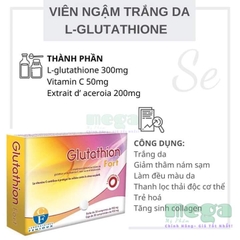 Viên Ngậm Trắng Da Glutathion Fort Pháp 30 Viên [Chính Hãng]