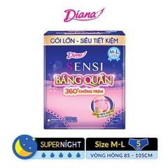 Băng vệ sinh dạng quần Diana Sensi size M-L gói 5 miếng