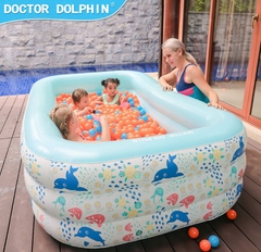 Bể bơi bơm hơi Doctor Dolphin đáy chống trượt cho bé.