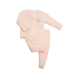 Bộ Dài Tay La Pomme Cúc Giữa Puppy  Be (Newborn, 0M, 3M)