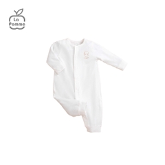 Body Dài Tay La Pomme Puppy Trắng (Newborn, 0M, 3M)