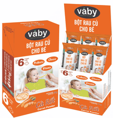 Bột rau củ Vaby cho bé từ 6 tháng tuổi