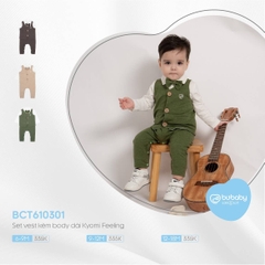 Bu baby Set áo vest kèm body dài cổ trụ Kyomi Feeling