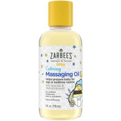 Dầu massage cho bé Zarbee's Baby Calming Massage Oil cho trẻ từ 0 tháng 118ml