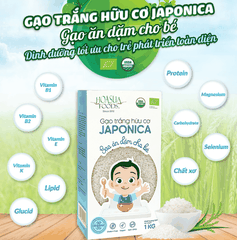 Gạo trắng ăn dặm hữu cơ cho bé Japonica