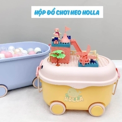 Hộp đựng đồ chơi Holla Heo bé HL10156