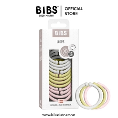Set 12 Vòng Treo BIBS Cho Bé Loops 3 màu kết hợp