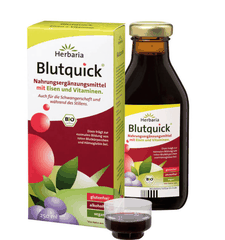 Siro sắt và vitamin tổng hợp hữu cơ Herbaria Blutquick trên 1 tuổi 250ml
