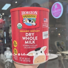 Sữa tươi Horizon Organic nguyên kem Dry Whole Milk của Mỹ cho trẻ từ 1 tuổi