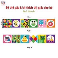 Bộ thẻ kích thích thị giác Montessori Lalala Baby