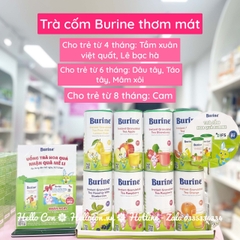 Trà cốm hoa quả Burine 200g cho bé 4-6-8 tháng tuổi (Các vị)