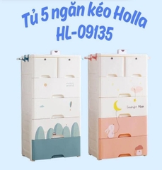 Tủ Holla 5 tầng ngăn kéo có khóa các màu chính hãng.