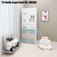 Tủ nhựa Holla 5 tầng hoạt hình xanh HL- 09189