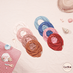 Yếm tròn cotton tăm, mềm mát Cookie