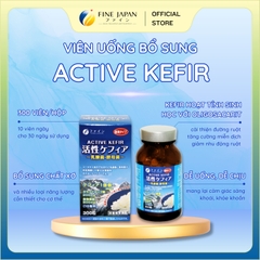 Viên uống nấm men Active Kefir FINE JAPAN cải thiện hệ vi sinh đường ruột và tăng cường miễn dịch lọ 300 viên