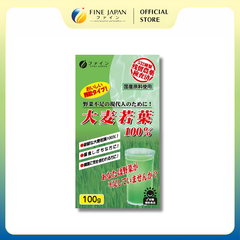 Bột lúa mạch non Young Barley Grass FINE JAPAN bổ sung chất xơ và Vitamin gói 100gr/330gr