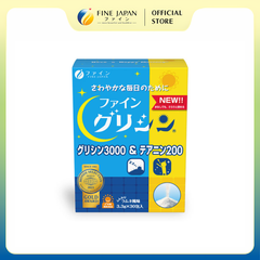 THỰC PHẨM BẢO VỆ SỨC KHỎE GLYCINE3000 & THEANINE200 FINE JAPAN HỘP 30 THANH