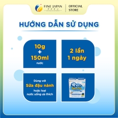 [Vị Sô-cô-la] Bột Canxi Cá Tuyết Fine Bone's Calcium For Kids FINE JAPAN bổ sung Canxi phát triển chiều cao gói 140g