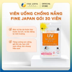 Viên uống chống nắng UV Care Plus FINE JAPAN hạn chế lão hóa da và giúp da sáng mịn gói 30 viên