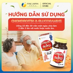 Viên uống sụn cá mập Chondroitin & Glucosamin FINE JAPAN hỗ trợ giảm đau nhức xương khớp lọ 545 viên (36 ngày)