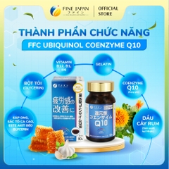 [Chức năng] Viên uống FFC Ubiquinol Coenzyme Q10 FINE JAPAN cải thiện sức khỏe từ tế bào gốc lọ 90 viên