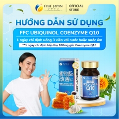 [Chức năng] Viên uống FFC Ubiquinol Coenzyme Q10 FINE JAPAN cải thiện sức khỏe từ tế bào gốc lọ 90 viên