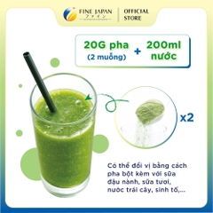 Bột chất xơ Green Morning Smoothie FINE JAPAN từ lúa mạch và rau củ gói 200g