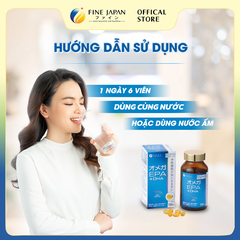 [Chức năng] Viên uống dầu cá FFC Omega EPA & DHA FINE JAPAN hỗ trợ giảm mỡ máu lọ 150 viên