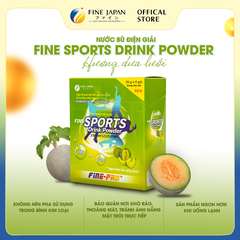 Bột pha nước điện giải Sport Drink FINE JAPAN hương dưa lưới hộp 5 gói